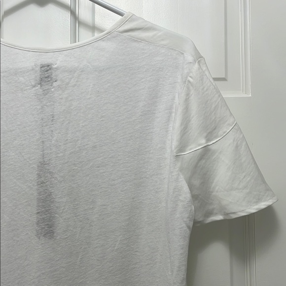 NWT NIC+ZOE White Linen Blend Recycled Fibers Blouse Top - Size Small - Picture 12 of 14